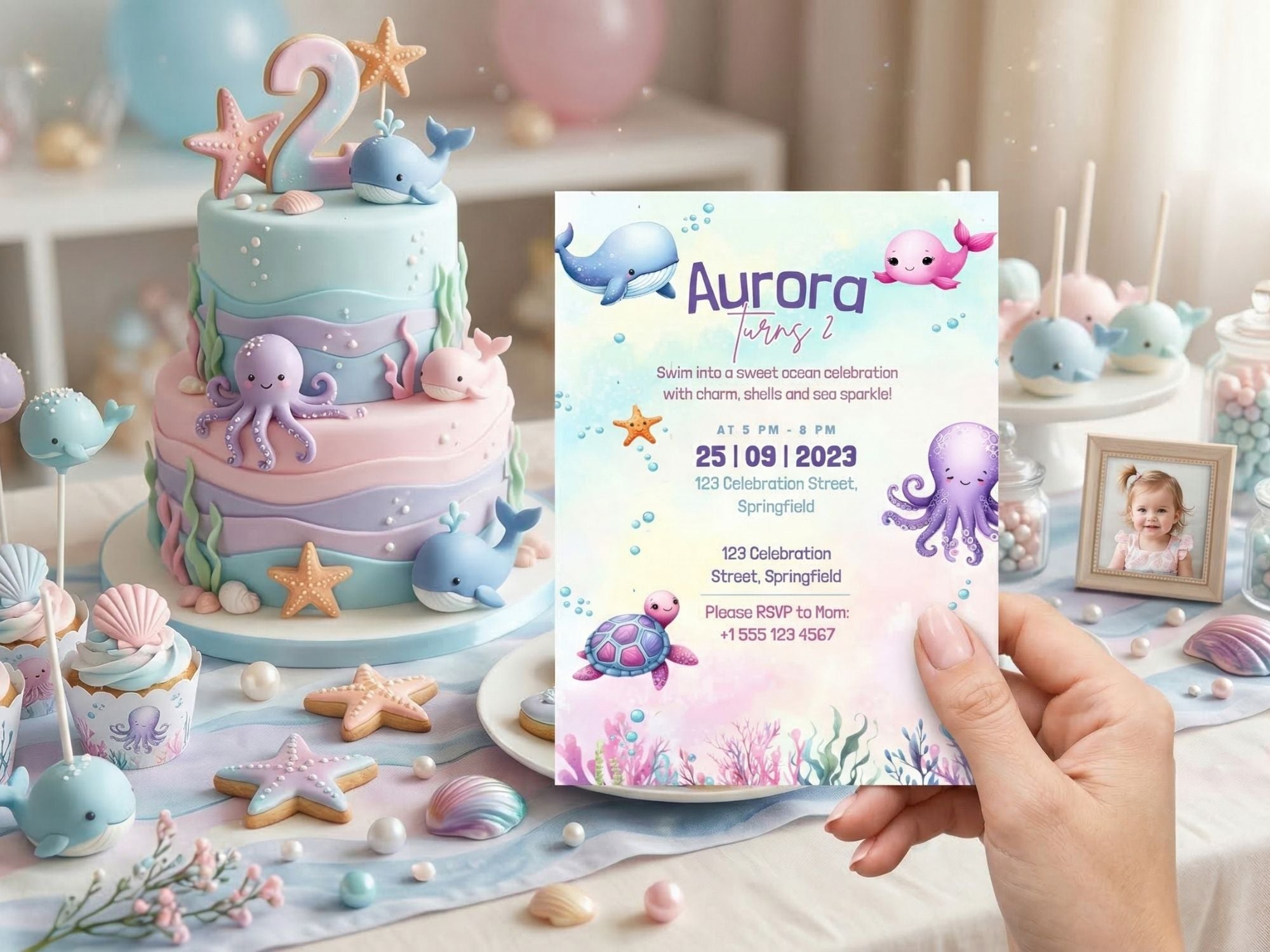 Girls' Party Invitations