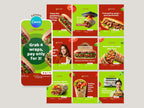 Healthy Sandwich Instagram Templates – Editable Canva Template – Instant Download