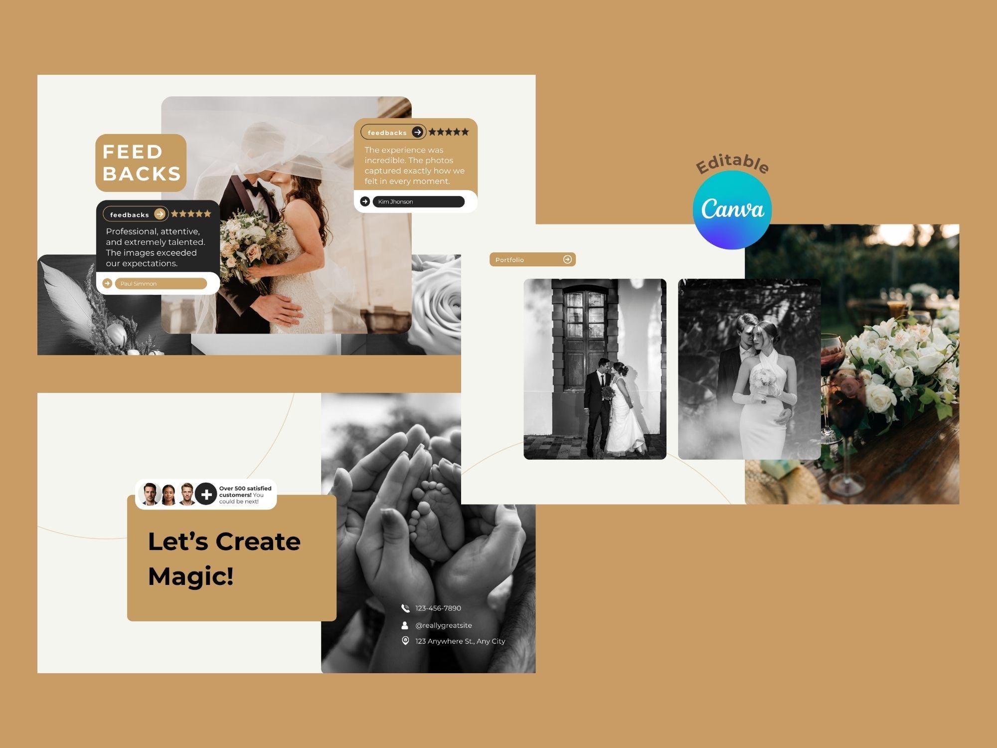 Photography Business Presentation – Editable Canva Template – Instant Download