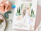 Elegant Vows Invitation – Editable Canva Template – Share video mp4 or Printable 5x7 – Instant Download