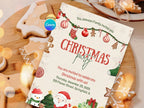 Santa Claus Birthday Invitation – Editable Canva Template – Share or Printable 5x7 – Instant Download