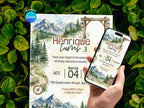 Camping Birthday Invitation – Editable Canva Template – Share or Printable 5x7 – Instant Download