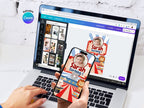 Vintage Magic Circus Video Invitation – Editable Canva Template – Share video mp4 – Instant Download