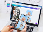 Astronaut Space Theme Birthday Video Invite – Editable Canva Template – Instant Download