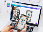 Animated Robot and Rocket Birthday Video Invitation – Editable Canva Template – Share video mp4 – Instant Download