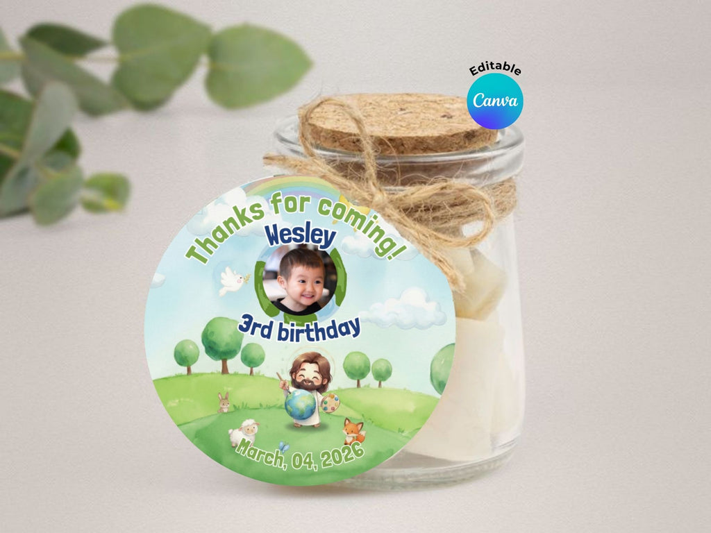 Jesus The Painter Invitation FULL PARTY BUNDLE - Video Invite & Matching Printables