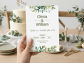 Timeless Bloom Wedding Invitation – Editable Canva Template – Share or Printable 5x7 – Instant Download