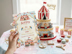 Circus Watercolor Invitation – Editable Canva Template – Share or Printable 5x7 – Instant Download