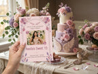 Sweet 15 Invitation – Watercolor Plane Theme – Editable Canva Template – Share or Printable 5x7 – Instant Download
