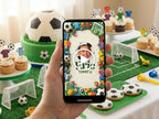 Soccer Field Birthday Video Invitation – Editable Canva Template – Share video mp4 – Instant Download