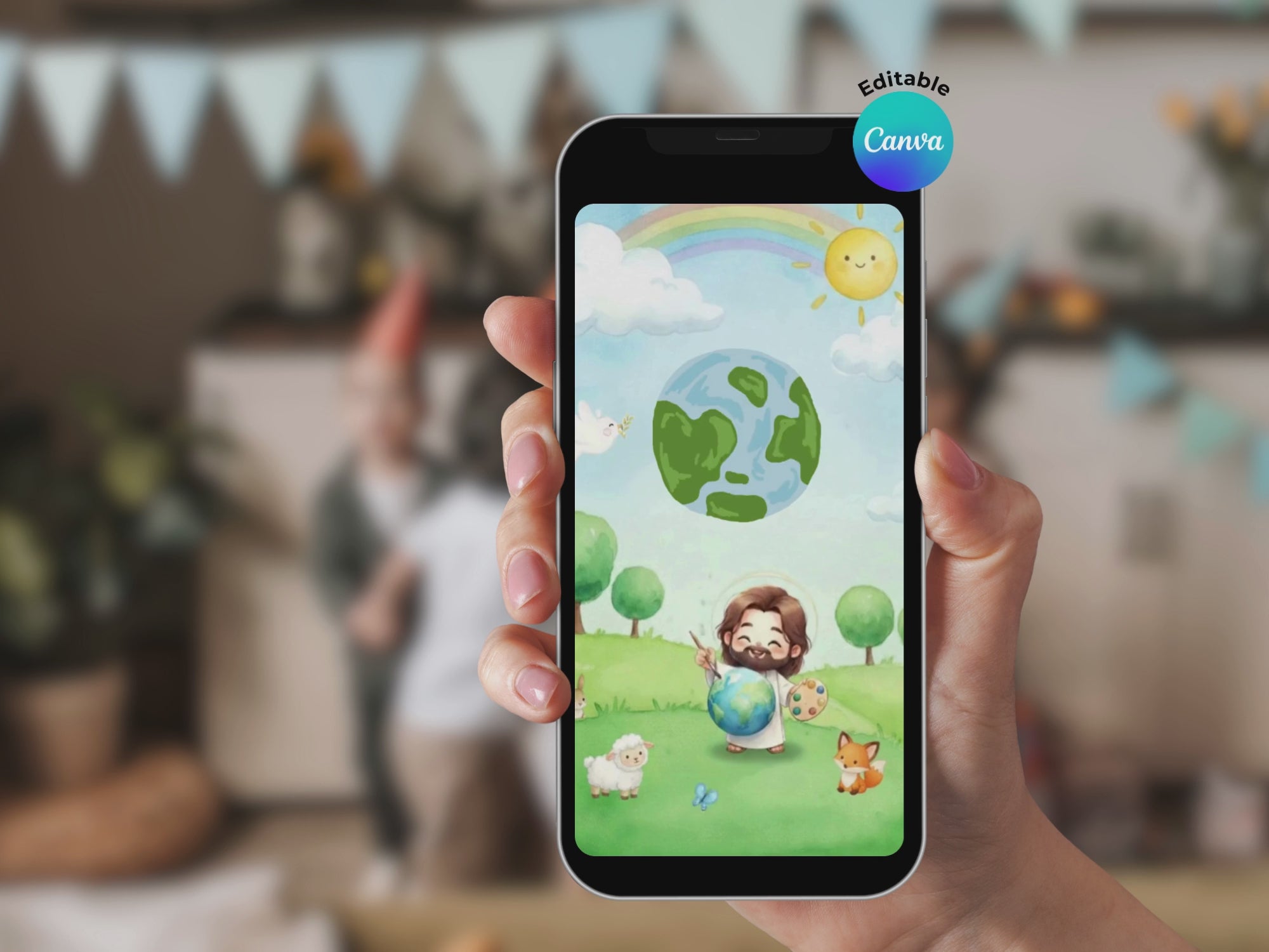 Jesus The Painter Invitation FULL PARTY BUNDLE - Video Invite & Matching Printables