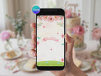 Garden Floral Birthday Video Invitation – Editable Canva Template – Share video mp4 – Instant Download